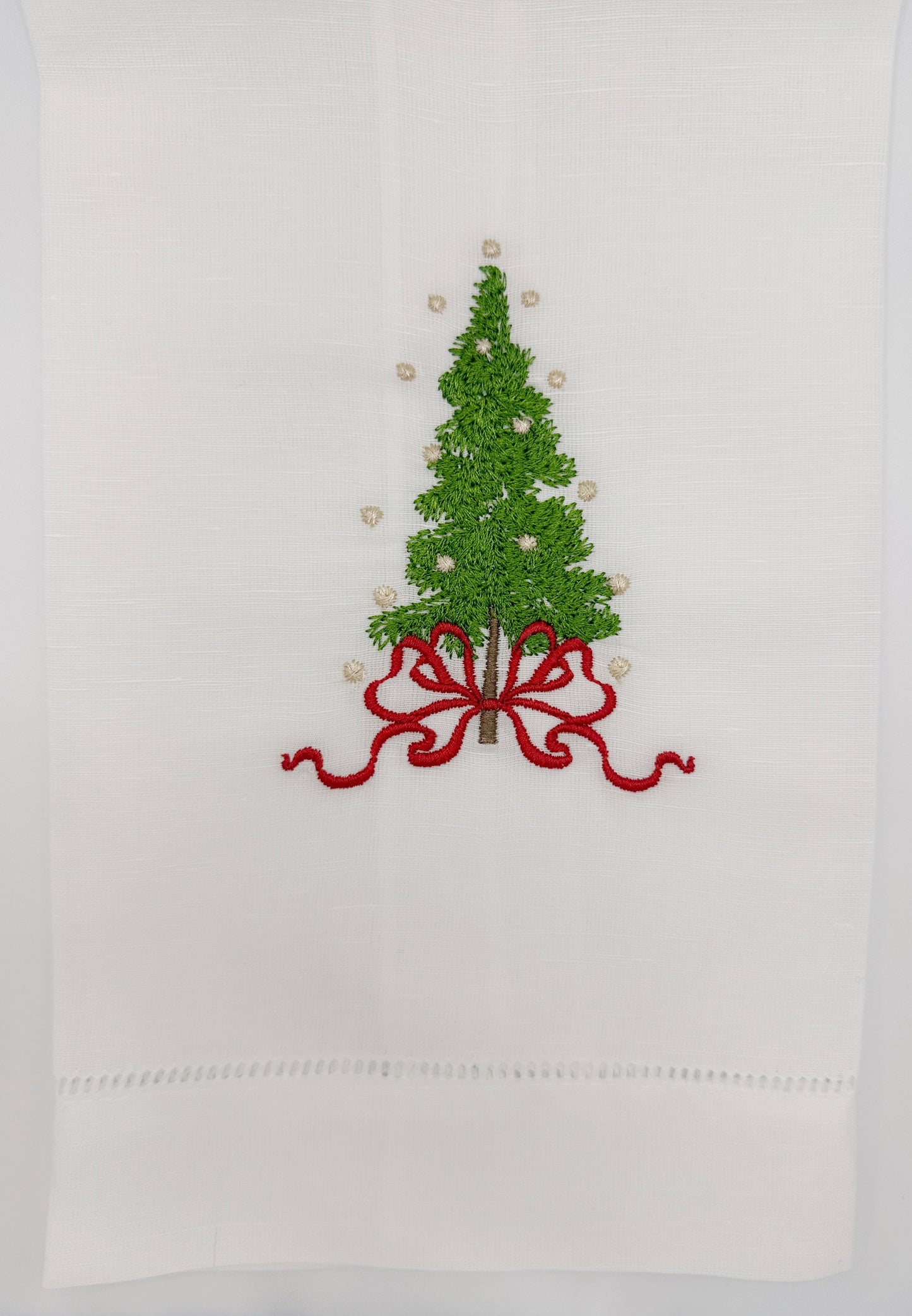 Winter Bow Tea Towel