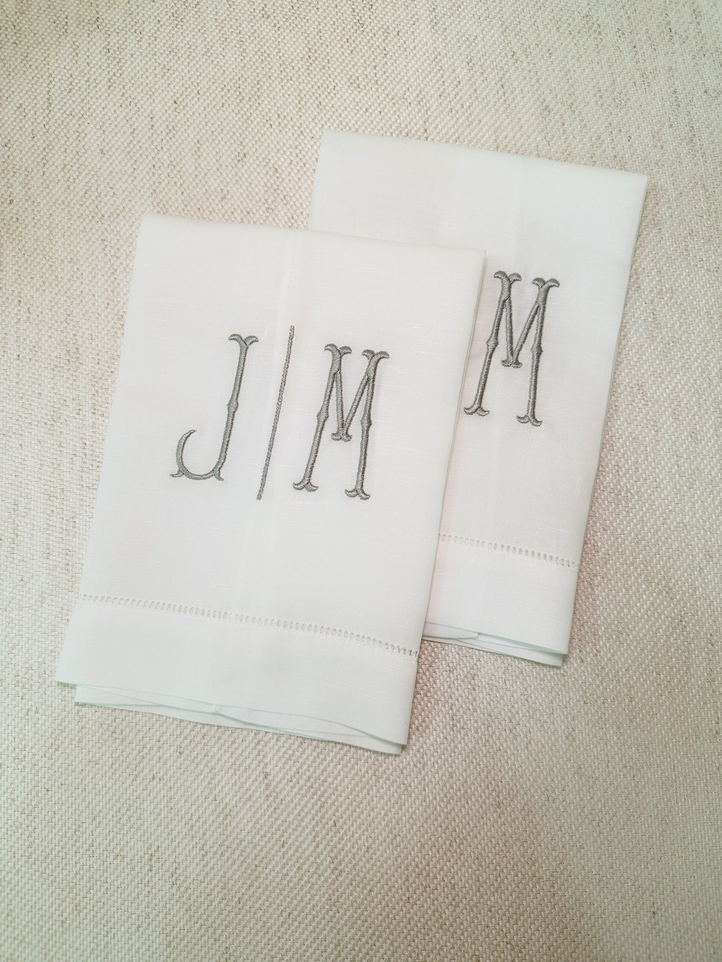 Dual Initial - Monogram Tea Towel