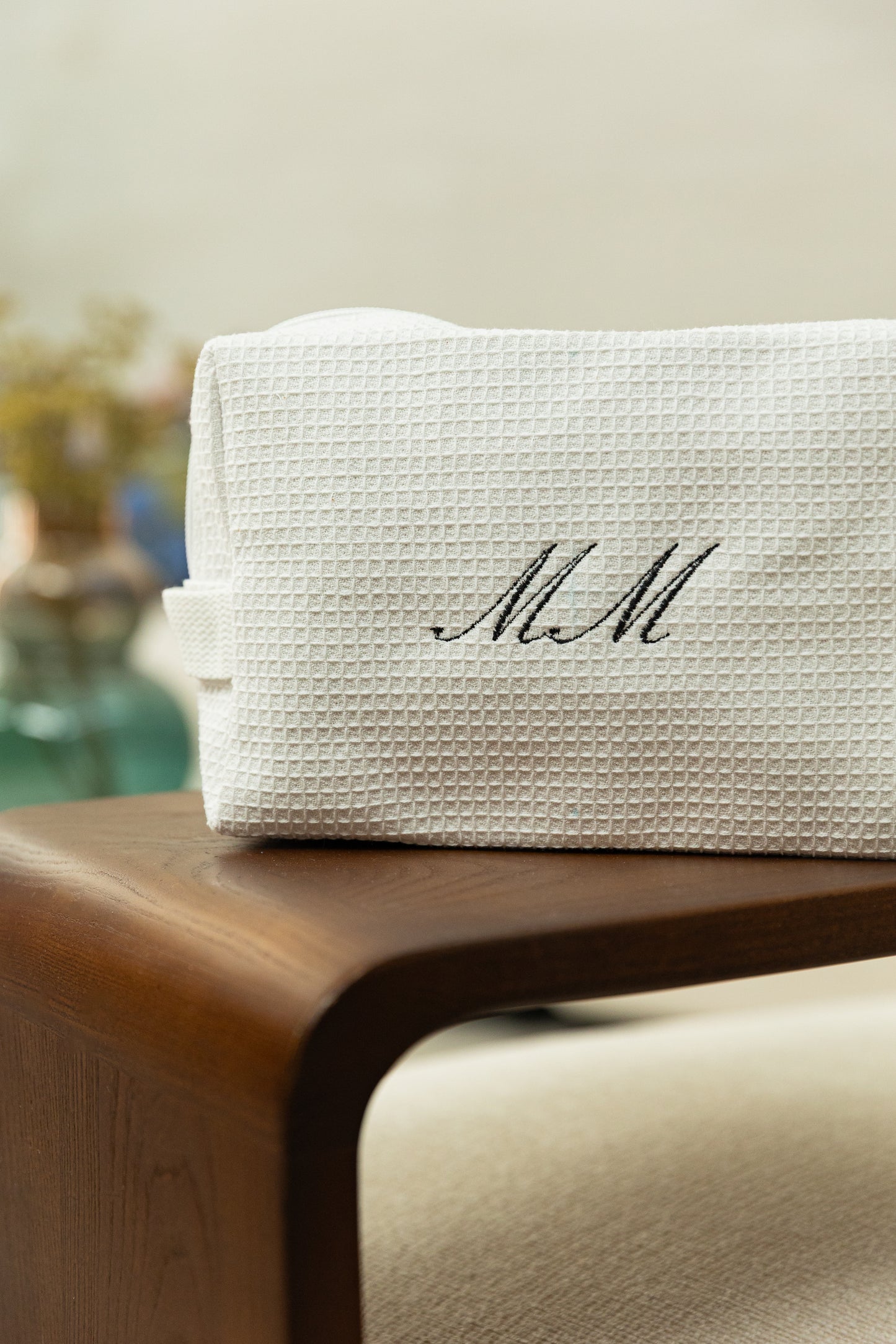 Custom Double Initial Toiletry Bag