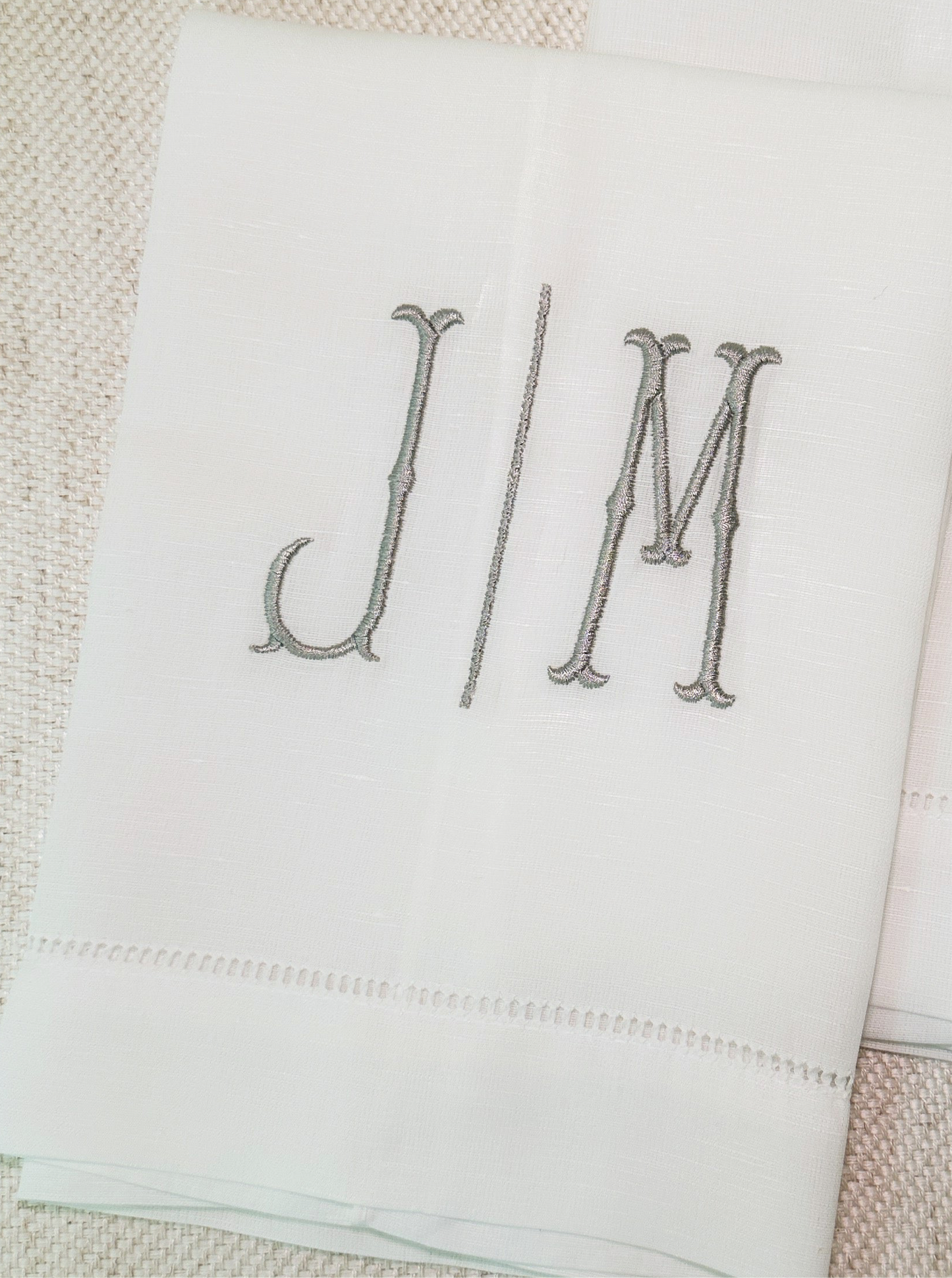 Dual Initial - Monogram Tea Towel