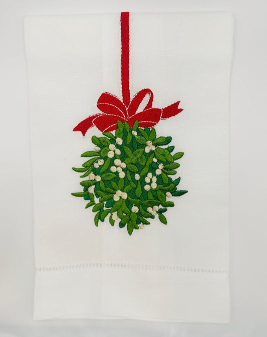 Mistletoe Tea Towel