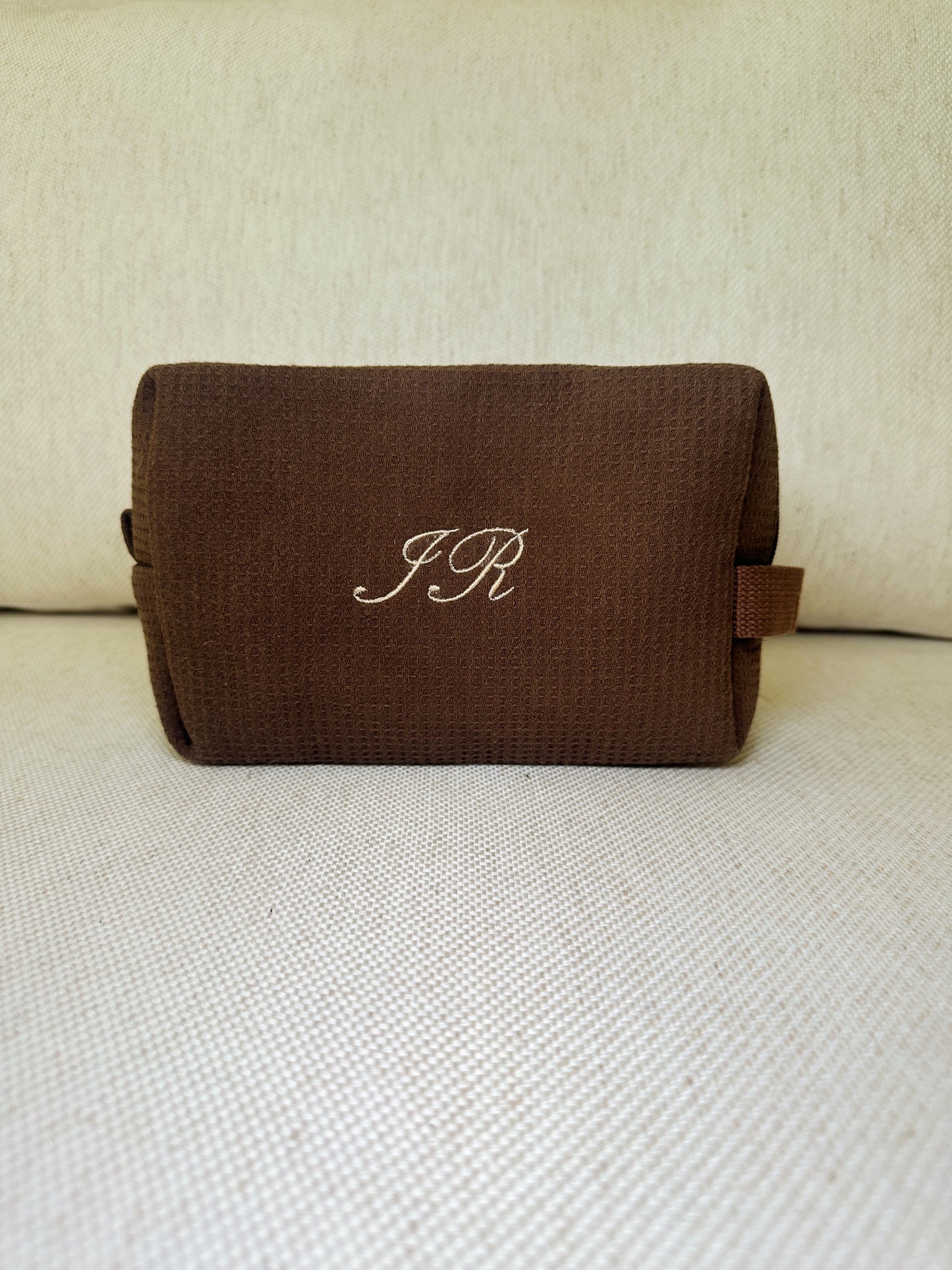 Custom Double Initial Toiletry Bag